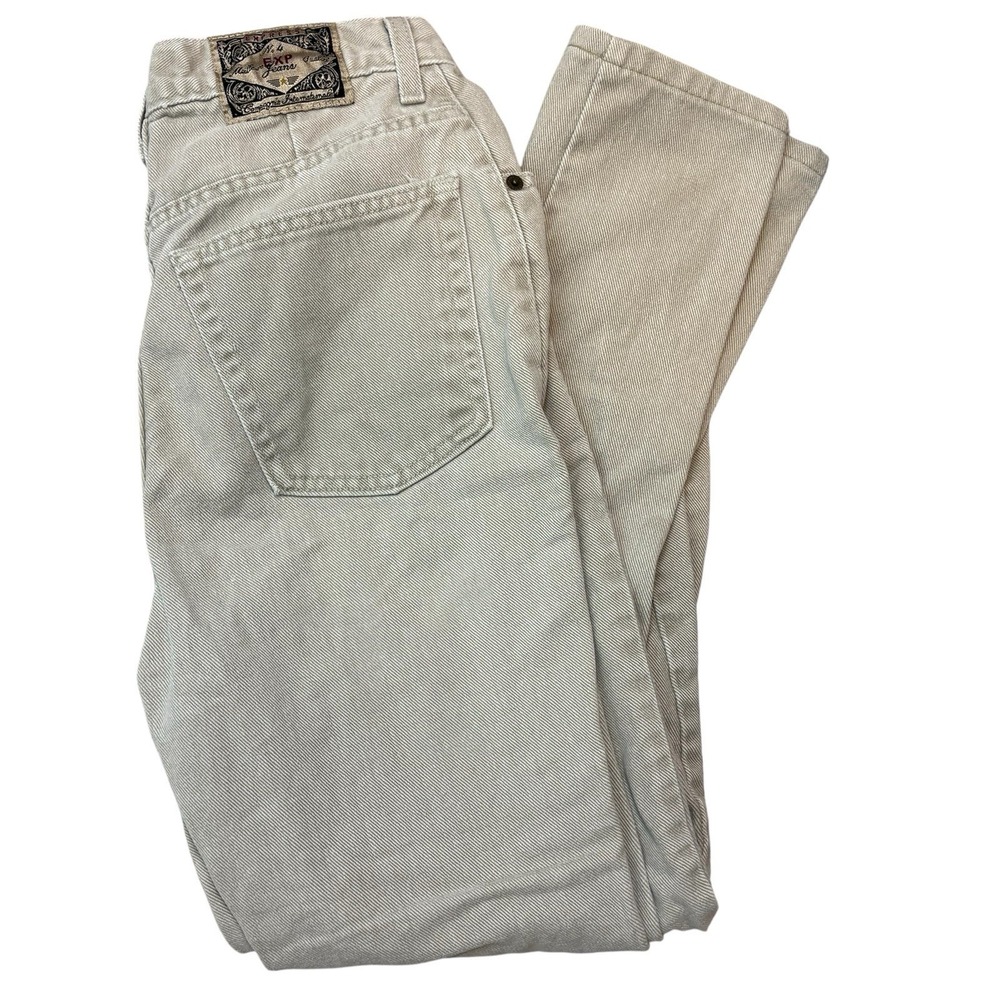 Vintage Express Tan Tapered Jeans Size 7/8 Waist: 26"‎